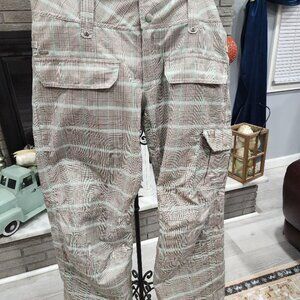Helly Hansen Plaid Trousers - Gray and Brown